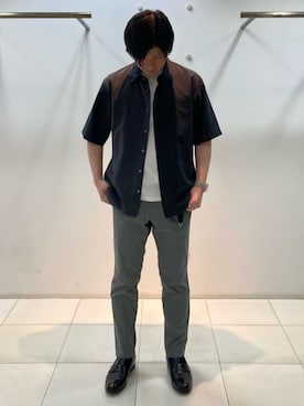 「COMME CA MEN（コムサメン）のアイテム」を使った、COMME CA MEN OFFICIALさん（メンズ・172cm）の夏コーディネート