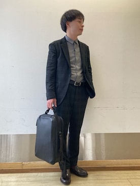 「COMME CA MEN（コムサメン）のアイテム」を使った、COMME CA MEN OFFICIALさん（メンズ・169cm）の春コーディネート