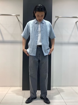 「COMME CA MEN（コムサメン）のアイテム」を使った、COMME CA MEN OFFICIALさん（メンズ・181cm）の春コーディネート