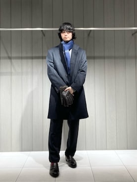 「COMME CA MEN（コムサメン）のアイテム」を使った、COMME CA MEN OFFICIALさん（メンズ・173cm）の冬コーディネート
