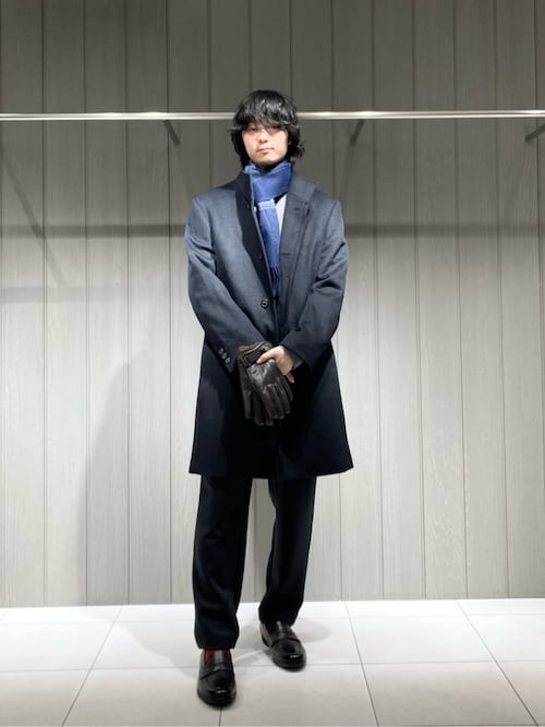 COMME CA MEN（コムサメン） ストール マフラー カシミヤ オンブレー