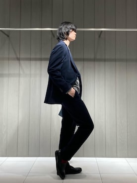 「COMME CA MEN（コムサメン）のアイテム」を使った、COMME CA MEN OFFICIALさん（メンズ・173cm）の冬コーディネート