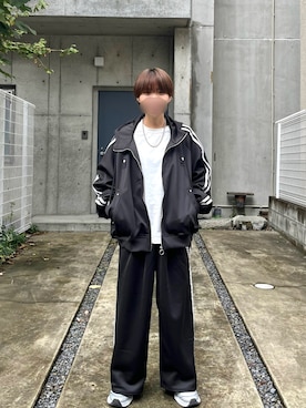 「アイテム（ネックレス）」を使った、ユウヒさん（メンズ・160cm）の秋コーディネート