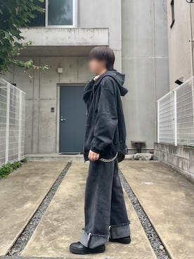 「アイテム（ウォレットチェーン）」を使った、ユウヒさん（メンズ・160cm）の秋コーディネート