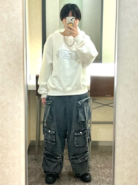 「アイテム（ネックレス）」を使った、ユウヒさん（メンズ・160cm）の秋コーディネート