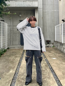 「ADRER」｜ユウヒさん（メンズ・160cm）の秋コーディネート