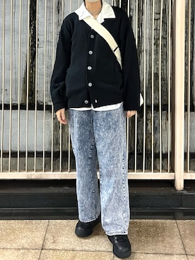 「SPINNS（スピンズ）のアイテム」を使った、ユウヒさん（メンズ・160cm）の秋コーディネート