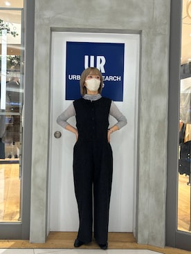 「カシミヤ」｜「アイテム（サロペット/オーバーオール）」を使った、sawako0210さん（レディース・161cm）の秋コーディネート