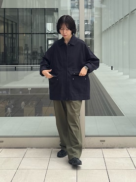 「アイテム（カバーオール）」を使った、sawako0210さん（レディース・161cm）の秋コーディネート