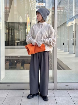 「アイテム（その他トップス）」を使った、sawako0210さん（レディース・161cm）の冬コーディネート
