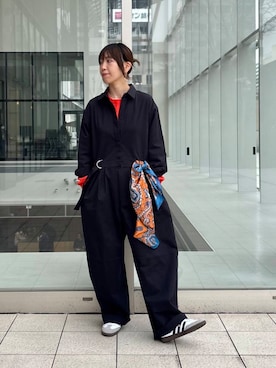 「adidasスニーカー」｜「アイテム（ワンピース/ドレス）」を使った、sawako0210さん（レディース・161cm）の冬コーディネート