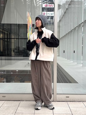 「かぐれ」｜「アイテム（ブルゾン）」を使った、sawako0210さん（レディース・161cm）の冬コーディネート