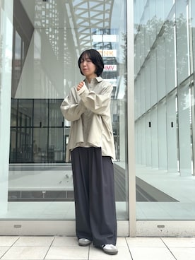 「秋のシャツ着こなし術」｜sawako0210さん（レディース・161cm）の秋コーディネート