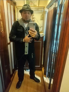 「アイテム（チノパンツ）」を使った、ヒーコー.ブコーさん（メンズ・166cm・40代）の冬コーディネート