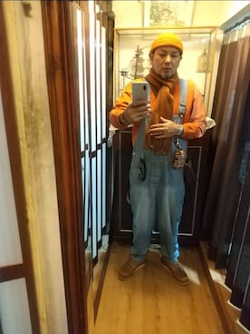 「アイテム（バッグ）」を使った、ヒーコー.ブコーさん（メンズ・166cm・40代）の冬コーディネート