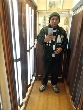 「アイテム（ナイロンジャケット）」を使った、ヒーコー.ブコーさん（メンズ・166cm）の秋コーディネート