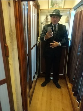 「アイテム（ネクタイピン）」を使った、ヒーコー.ブコーさん（メンズ・166cm）の秋コーディネート