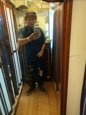 「アイテム（キャスケット）」を使った、heekooさん（メンズ・166cm）の秋コーディネート