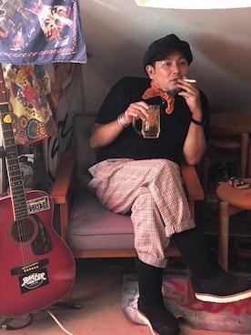 「アイテム（ブラック系）」を使った、ヒーコー.ブコーさん（メンズ・166cm）の冬コーディネート