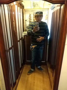 「アイテム（ブーツ）」を使った、ヒーコー.ブコーさん（メンズ・166cm・40代）の秋コーディネート