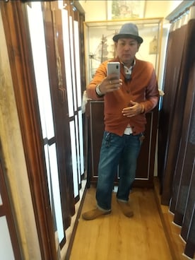 「アイテム（シャツ/ブラウス）」を使った、ヒーコー.ブコーさん（メンズ・166cm）の秋コーディネート