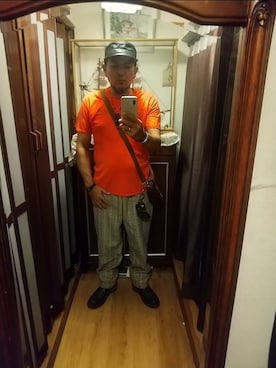 「アイテム（バングル/リストバンド）」を使った、ヒーコー.ブコーさん（メンズ・166cm）の秋コーディネート