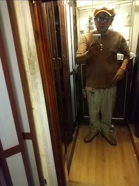 「アイテム（財布）」を使った、heekooさん（メンズ・166cm）の秋コーディネート