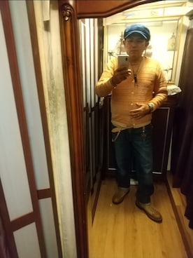 「アイテム（財布/小物）」を使った、ヒーコー.ブコーさん（メンズ・166cm）の秋コーディネート