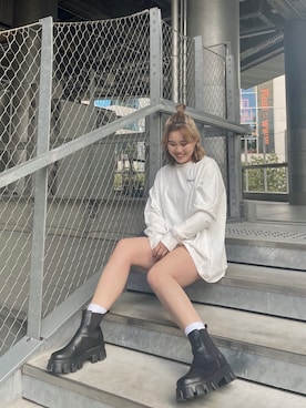 「サイドゴアブーツ」｜YUUKA さん（レディース・162cm）の秋コーディネート