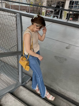 「アイテム（ピアス（両耳用））」を使った、YUUKA さん（レディース・162cm・20代）の春コーディネート