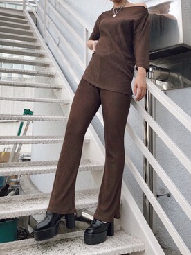 「162cm」｜「アイテム（アクセサリー）」を使った、YUUKA さん（レディース・162cm）の秋コーディネート