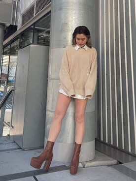 YUUKA さん（レディース・162cm）の冬コーディネート