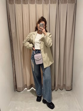 「162cm」｜「アイテム（アクセサリー）」を使った、YUUKA さん（レディース・162cm）の冬コーディネート