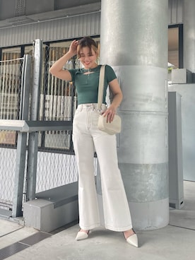 「162cm」｜「アイテム（アクセサリー）」を使った、YUUKA さん（レディース・162cm）の春コーディネート