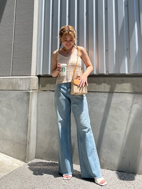 「162cm」｜「アイテム（アクセサリー）」を使った、YUUKA さん（レディース・162cm）の夏コーディネート