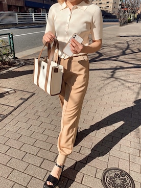 「厚底」｜YUUKA さん（レディース・162cm）の春コーディネート