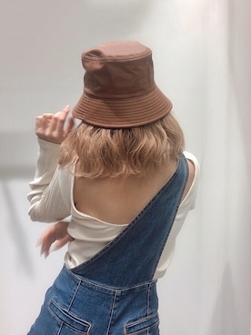 「162cm」｜「アイテム（帽子）」を使った、YUUKA さん（レディース・162cm）の秋コーディネート