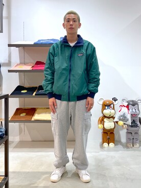「XLARGE（エクストララージ）のアイテム（ナイロンジャケット）」を使った、塩田裕典さん（メンズ・173cm）の秋コーディネート