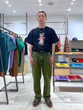 「XLARGE（エクストララージ）のアイテム（財布/小物）」を使った、塩田裕典さん（メンズ・173cm）の春コーディネート