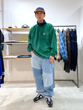 「XLARGE（エクストララージ）のアイテム（その他アウター）」を使った、塩田裕典さん（メンズ・173cm）の冬コーディネート