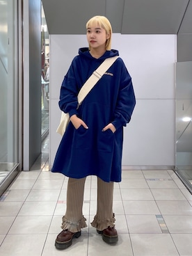 森日菜子さん（レディース・154cm）の冬コーディネート