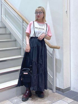 森日菜子さん（レディース・154cm）の春コーディネート