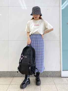森日菜子さん(レディース・154cm)の夏コーディネート