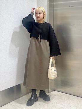 森日菜子さん（レディース・154cm）の秋コーディネート