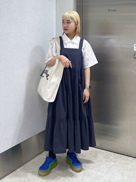 森日菜子さん（レディース・154cm）の夏コーディネート