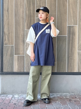 森日菜子さん（レディース・154cm）の夏コーディネート