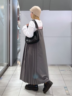 森日菜子さん（レディース・154cm）の冬コーディネート