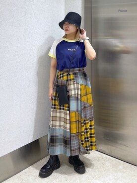 森日菜子さん（レディース・154cm）の夏コーディネート