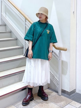 森日菜子さん（レディース・154cm）の夏コーディネート