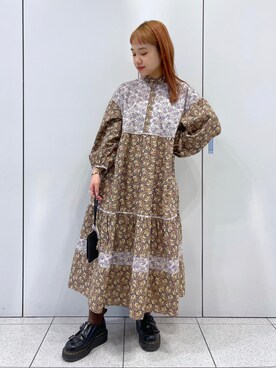 森日菜子さん（レディース・154cm）の秋コーディネート